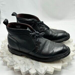 Allen Edmonds ALPINE Weatherproof Genuine Leather Chukka Boots 9D Black Grain